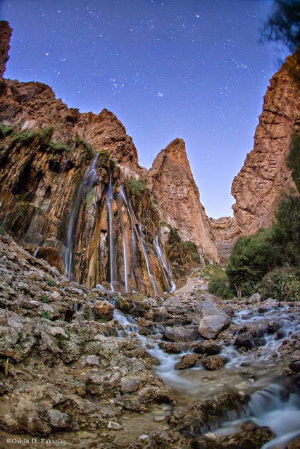 Margoon Waterfall, Fars province, Iran by Oshin  D.Zakarian