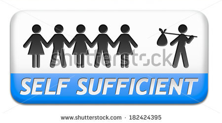 stock-photo-self-sufficiency-sustainable-renewable-energy-and-agriculture-auto-sufficient-and-simple-living-182424395